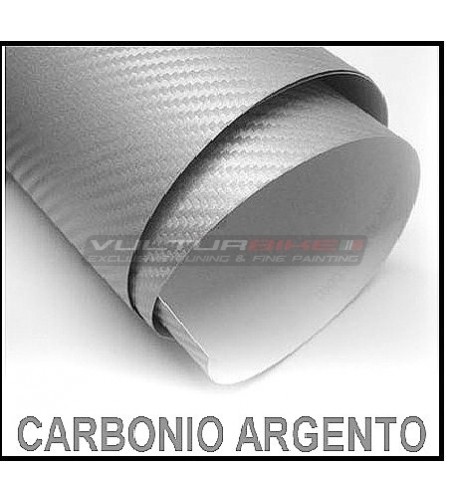 Película adhesiva de wrapping de carbono de plata 