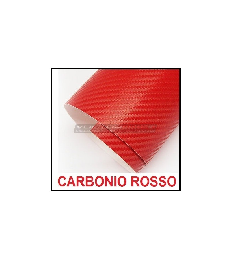 Película adhesiva para carbono wrapping rojo 