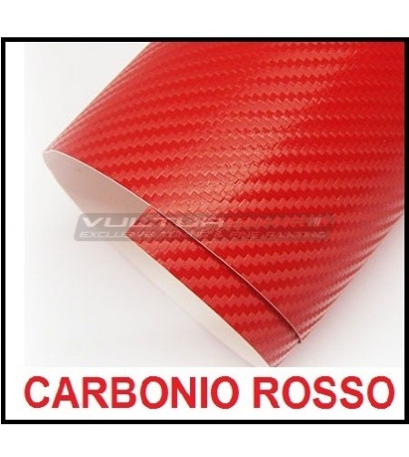 Adhesive wrapping film red carbon 