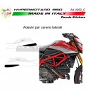 Ducati Hypemotard 950 SP - Ducati Seite Verkleidung Aufkleber Hypermotard 950