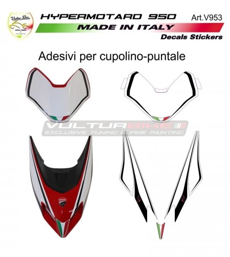 Adesivi per cupolino e puntale design personalizzato 2019 - Ducati Hypermotard 950 
