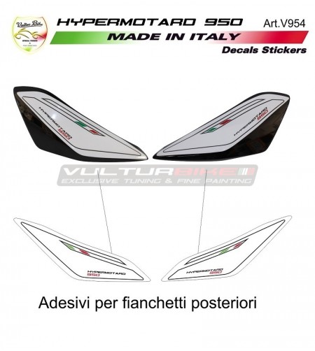 Rear sidefairings stickers custom design 2019 - Ducati Hypermotard 950 