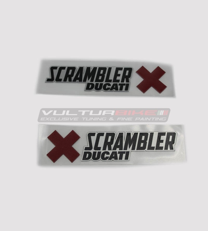 ORIGINAL Ducati Scrambler stickers 15x4 cm 