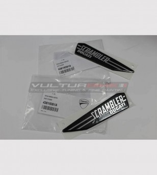 Autocollants originaux de 15x3,5 cm Ducati Scrambler emblème 