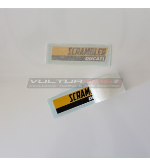 Pegatinas de color amarillo-negro Ducati Scrambler 