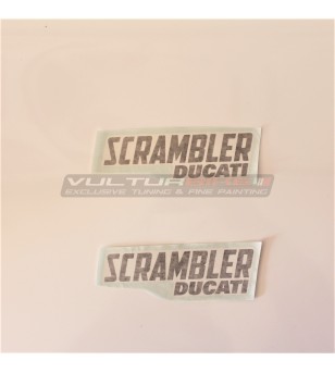 Logo-Aufkleber Scrambler Ducati Größe Ihrer Wahl 