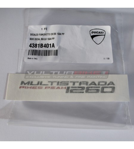 Decalcomania fianchetti laterali - Ducati Multistrada 1260 PikesPeak 