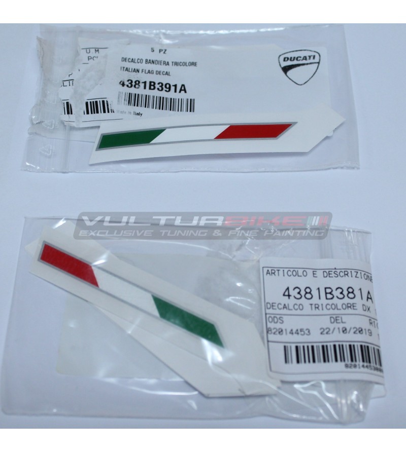 ORIGINAL Tricolor Flaggen - Ducati Multistrada 1260 Pikes Peak