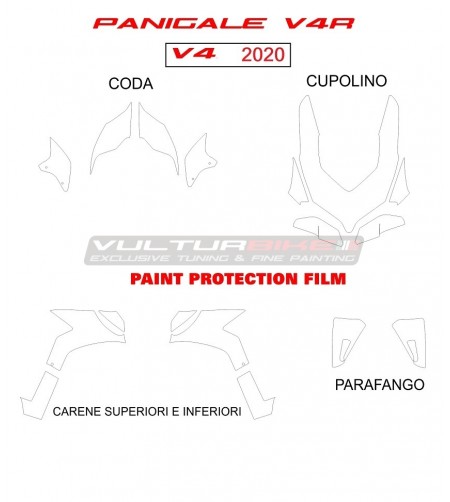 Película protectora PPF autorreparable - Ducati Panigale V4 / V4S / V4R / V2