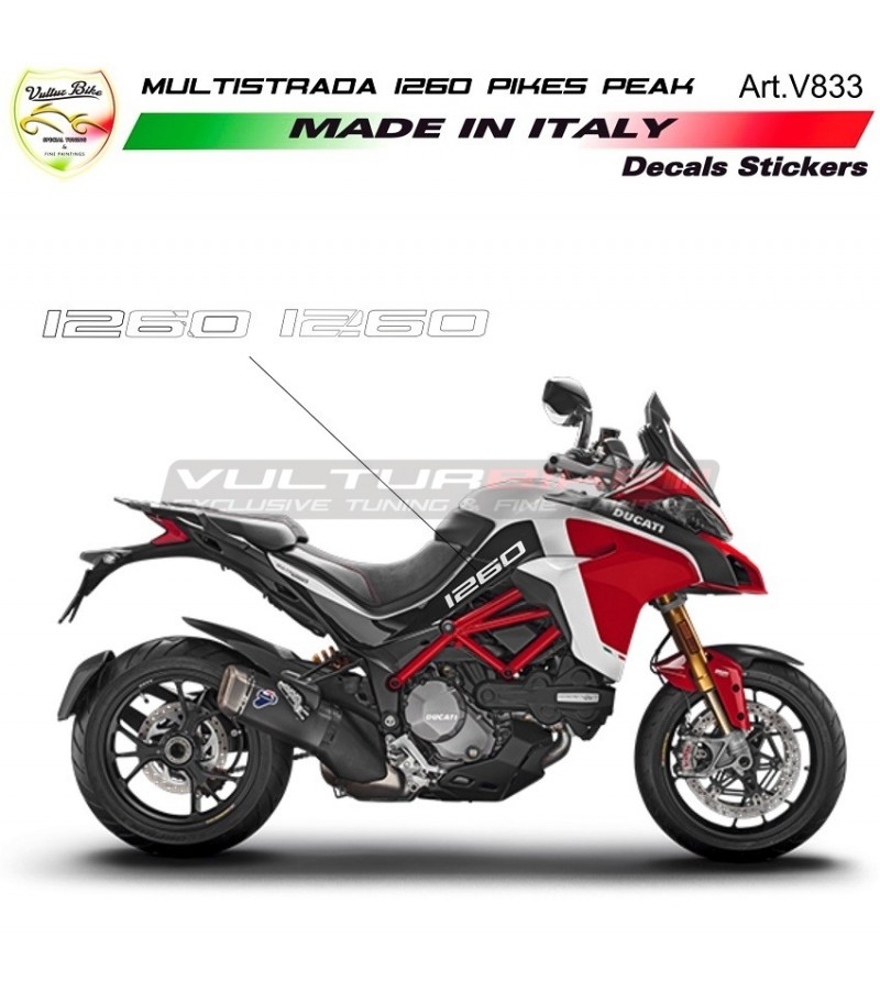 Seitenseiten Aufkleber - Ducati Multistrada 1260 Pikes Peak 