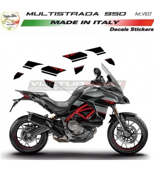 Pegatinas negras en el panel lateral - Ducati Multistrada 950 