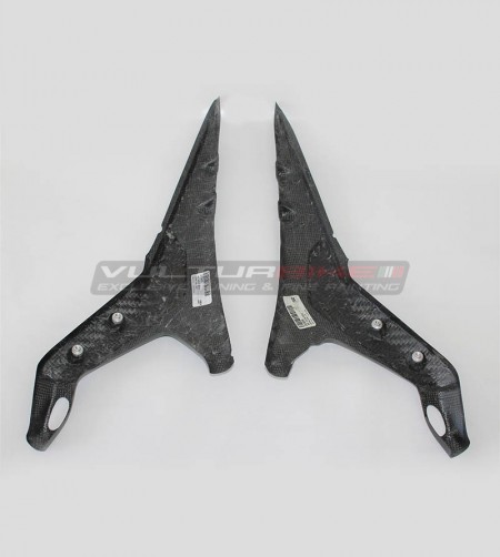 Protezioni telaietto sottosella in carbonio personalizzato - Ducati Panigale V4 / V4S / V4R