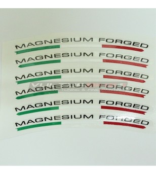 Universal stickers for wheels magnesium forged 