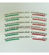 Universal stickers for wheels magnesium forged 