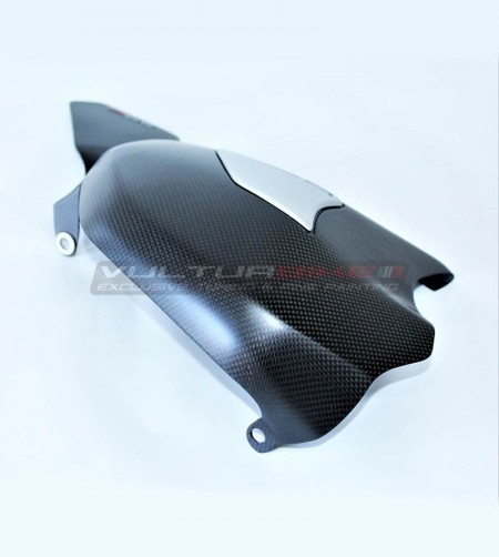 Copri forcellone personalizzato in carbonio con slider - Ducati Panigale V4 / V4S / V4R