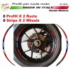 Corse Aufkleber Kit rot blau für Ducati Räder