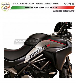 Autocollants pour les côtés latéraux - Ducati Multistrada 950 / 950 S / 1200 / 1200 S / 1260 / 1260 S 