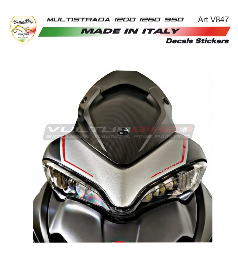 Adesivi per cupolino - Ducati Multistrada 950 / 1200 / 1260 / ENDURO (modelli dal 2015) 