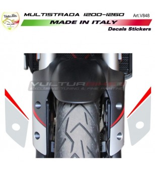 Pegatinas guardabarros - Ducati Multistrada 1200 / 1260 / 950 / V4 / ENDURO / Rally