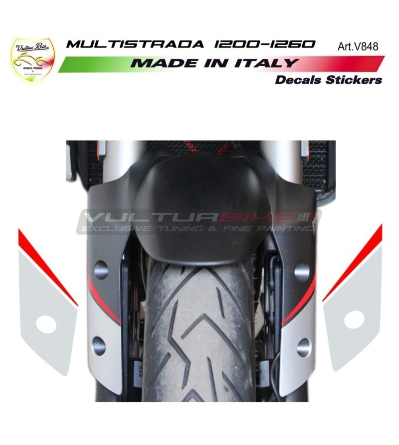 Adesivi per parafango - Ducati Multistrada 1200 / 1260 / 950 / V4 / ENDURO / Rally
