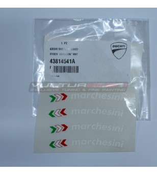 Adesivi ORIGINALI Ducati MARCHESINI colore bianco