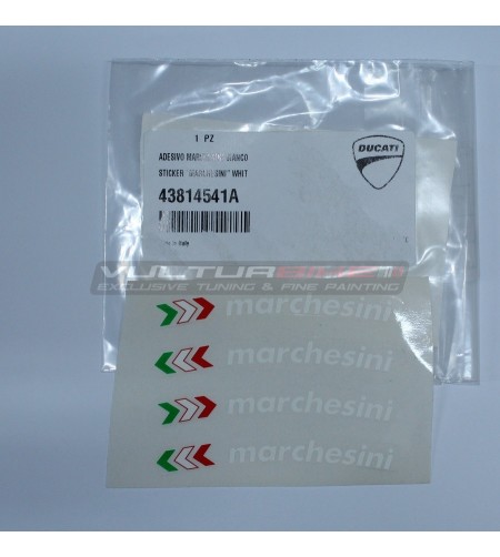 Original ducati marchesini Aufkleber in weiß