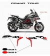 Autocollants Grand Tour Design pour les côtés - Ducati Multistrada 1260 S 