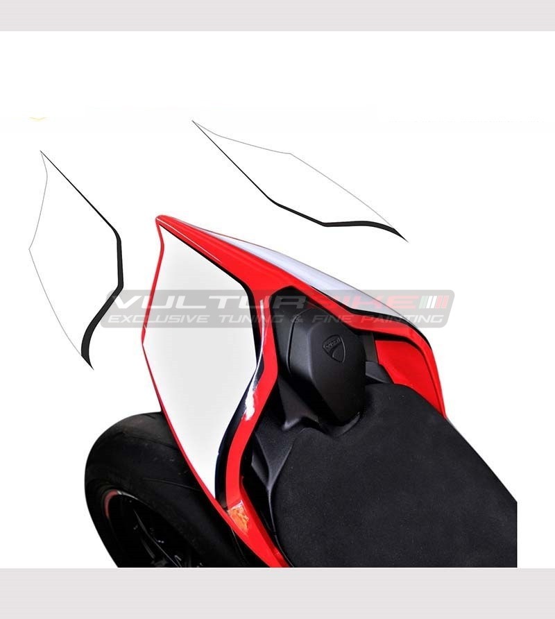 Adesivi bianco e nero per codone - Ducati Panigale V2 2020 / Streetfighter V4 
