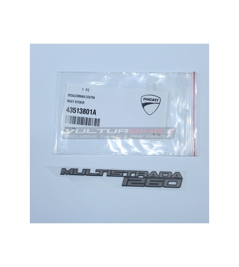 Aufkleber ORIGINAL rechts Ducati Multistrada 1260 