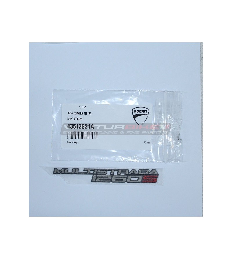 ORIGINAL right decal Ducati Multistrada 1260S 