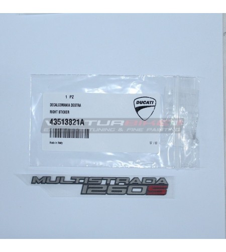 Decalcomania ORIGINALE destra Ducati Multistrada 1260S 