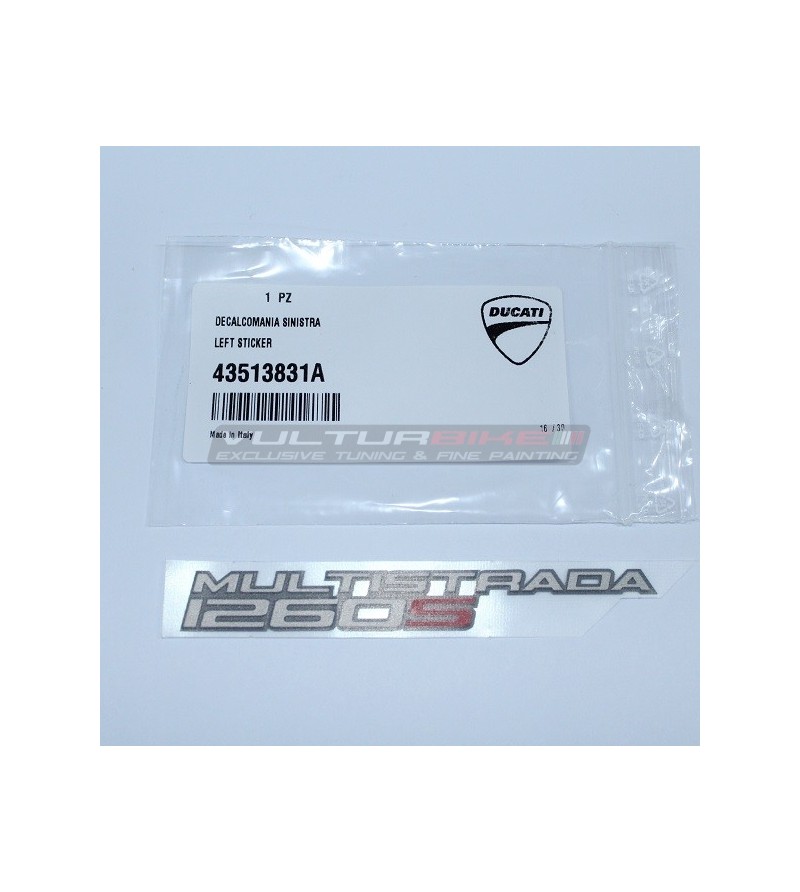 Decalcomania ORIGINALE sinistra Ducati Multistrada 1260S 