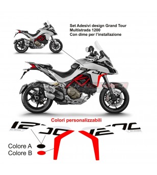 Stickers for side fairings Grand Tour design - Ducati Multistrada 1200 15/18 
