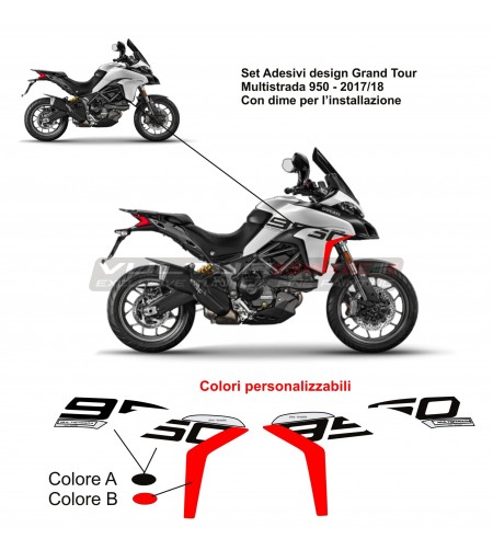Autocollants grand tour pour carénages - Ducati Multistrada 950 17/18 
