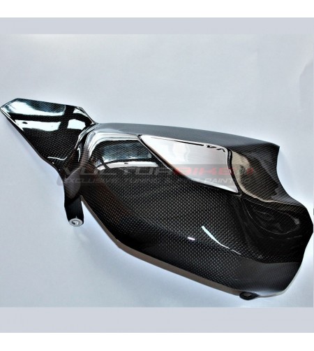 Custom Carbon swingarm cover with slider - Ducati Panigale V4 / V4S / V4R