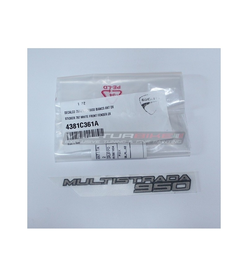 Pegatina ORIGINAL para domo lateral derecho - Ducati Multistrada 950 