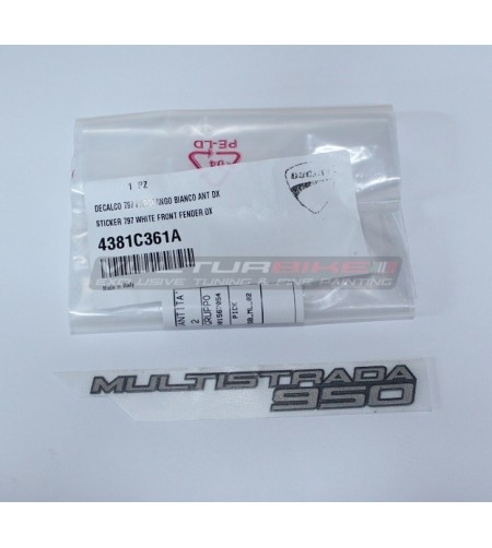 Pegatina ORIGINAL para domo lateral derecho - Ducati Multistrada 950 
