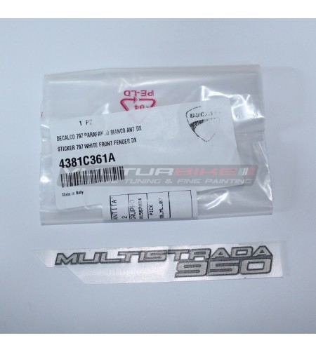 ORIGINAL front fairings sticker right side - Ducati Multistrada 950 
