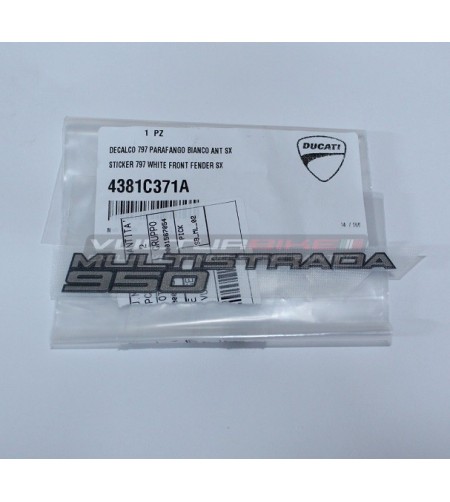 Pegatina ORIGINAL para domo lateral izquierdo - Ducati Multistrada 950 