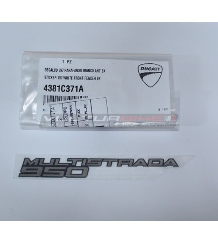 ORIGINAL front fairings sticker left side - Ducati Multistrada 950 