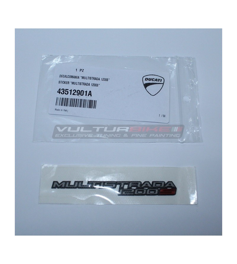 Autocollant ORIGINAL pour les côtés sous- Multistrada Ducati 1200S 2010/2014 