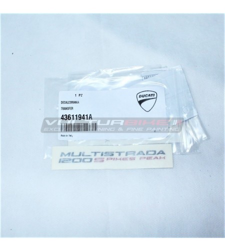 Pegatina original de Ducati Multistrada 1200 Pikes Peak 2014 