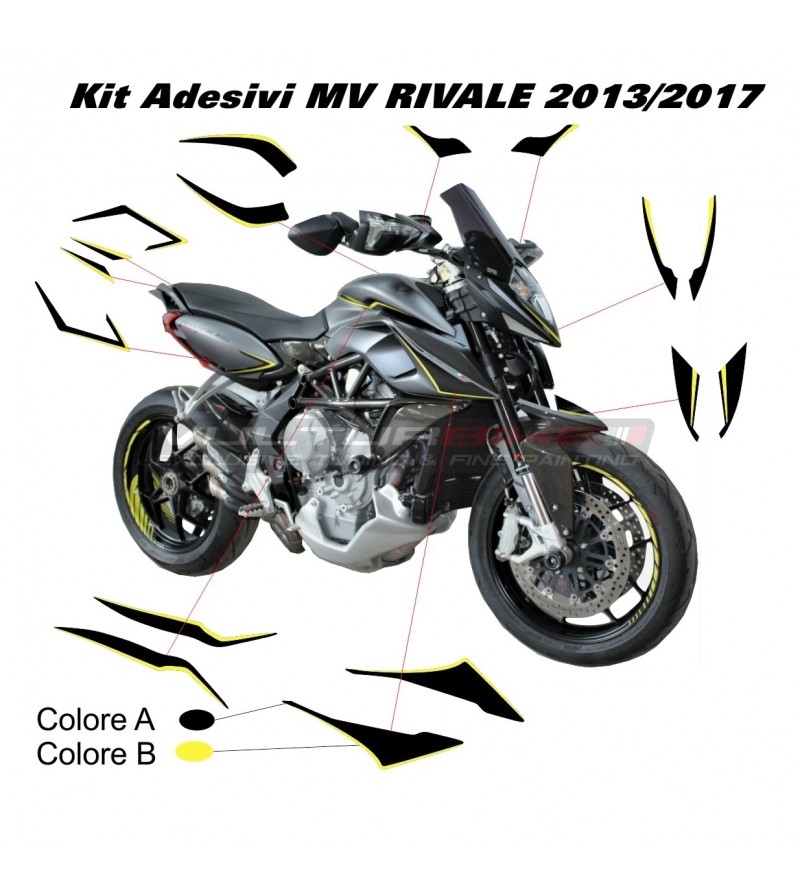 Kit adesivi completo - MV RIVALE 2013/2017 