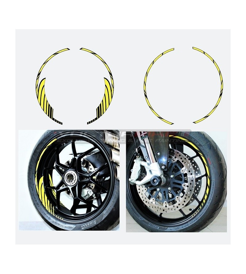 Autocollants universels pour roues couleur de 17 pouces de votre choix 