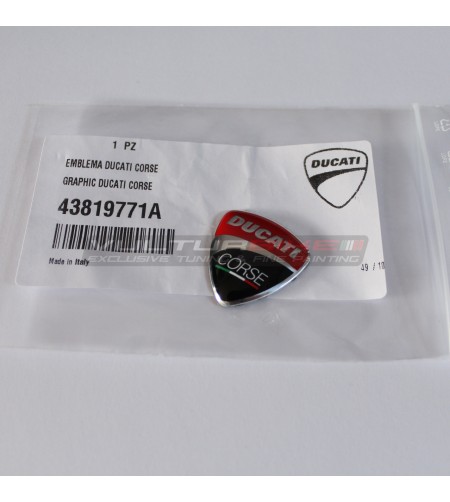Escudo Ducati Corse ORIGINAL en relevo - Ducati Multistrada / Panigale V4 / V2 
