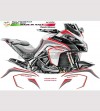 Kit adesivi Graphite-Rosso per Ducati multistrada 950 - 1200 DVT