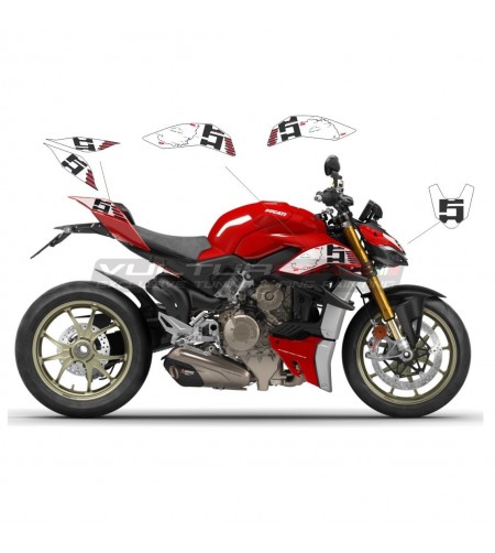 Route Pikes Peak Aufkleber Kit - Ducati Streetfighter V4 / V4S