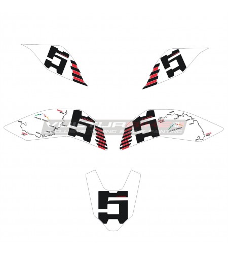 Stickers kit Pikes Peak route - Ducati Streetfighter V4 / V4S 