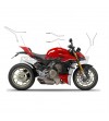Kit of white stickers with italian flags - Ducati Streetfighter V4 / V4S 