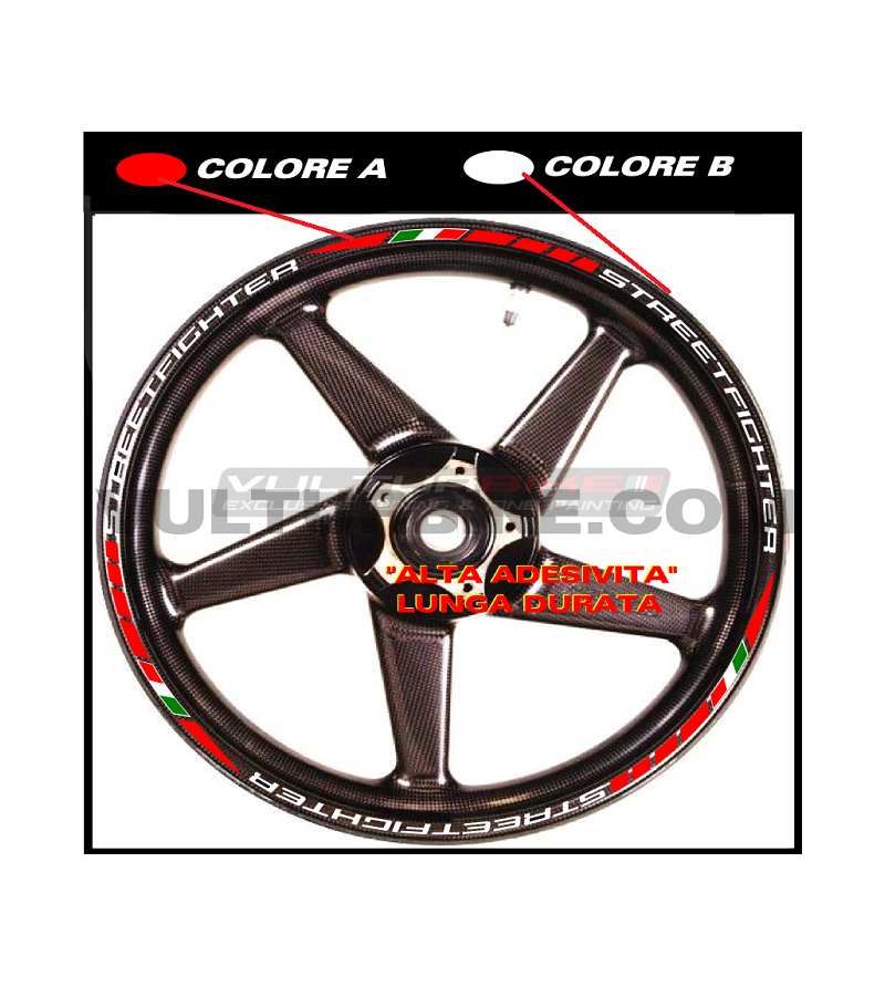 Customizable profiles stickers for wheels - Ducati Streetfighter 